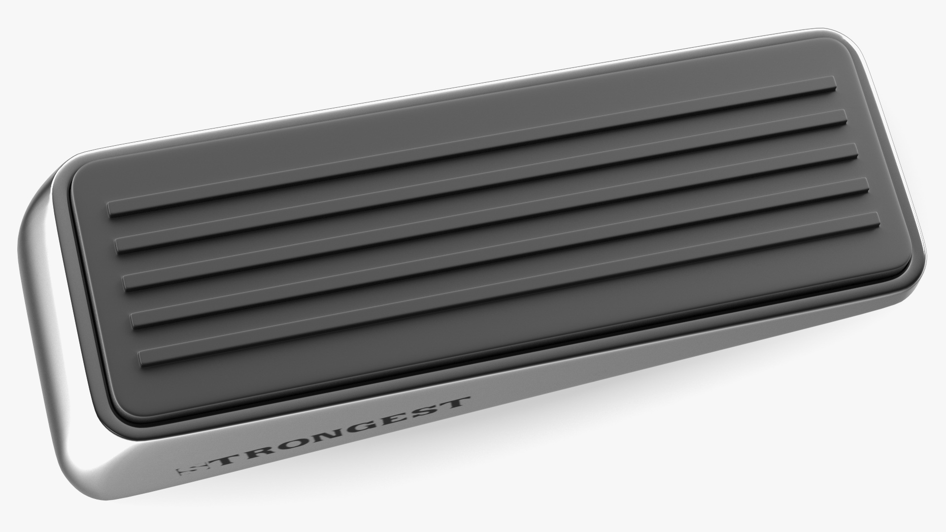 Door Stop Wedge Strongest Chrome 3D