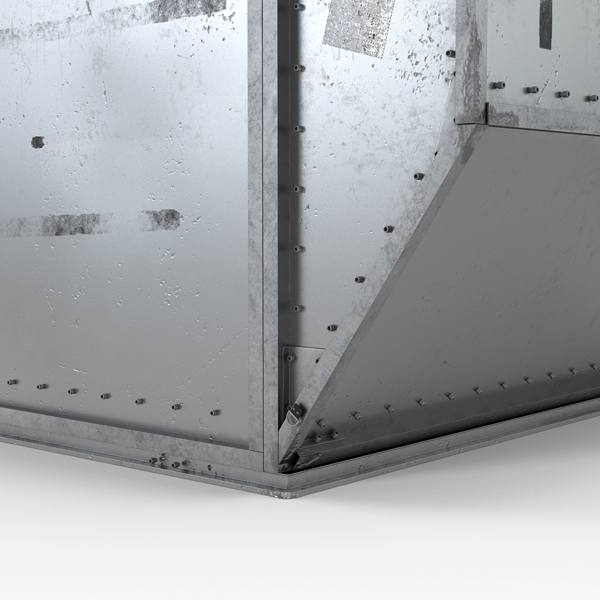 3D Airport Cargo Container model