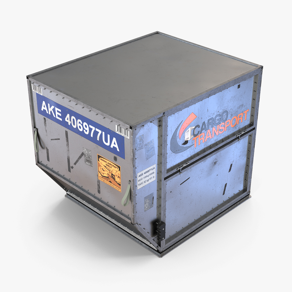 3D Airport Cargo Container model