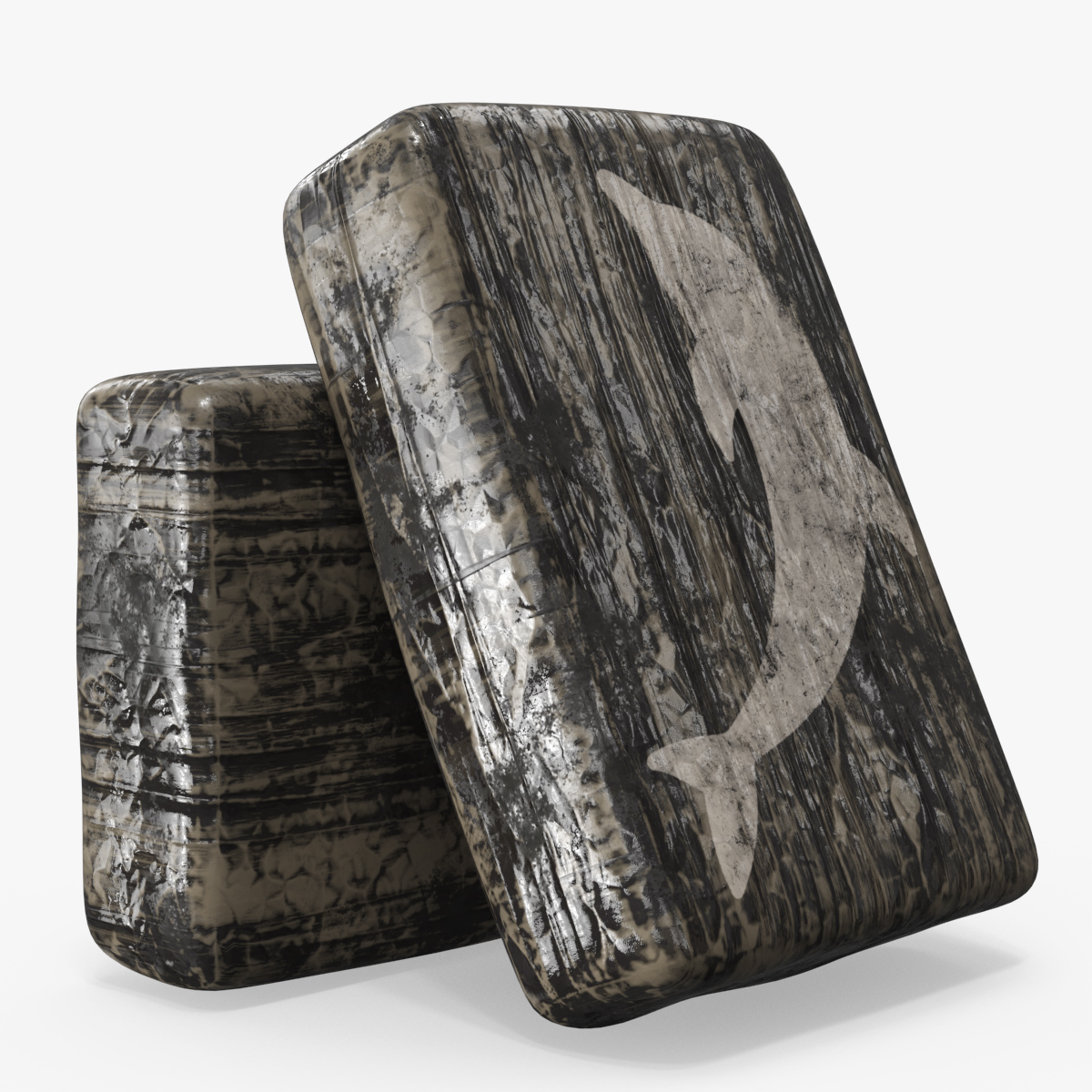 Cocaine Bricks with Dolphin 3D model preview