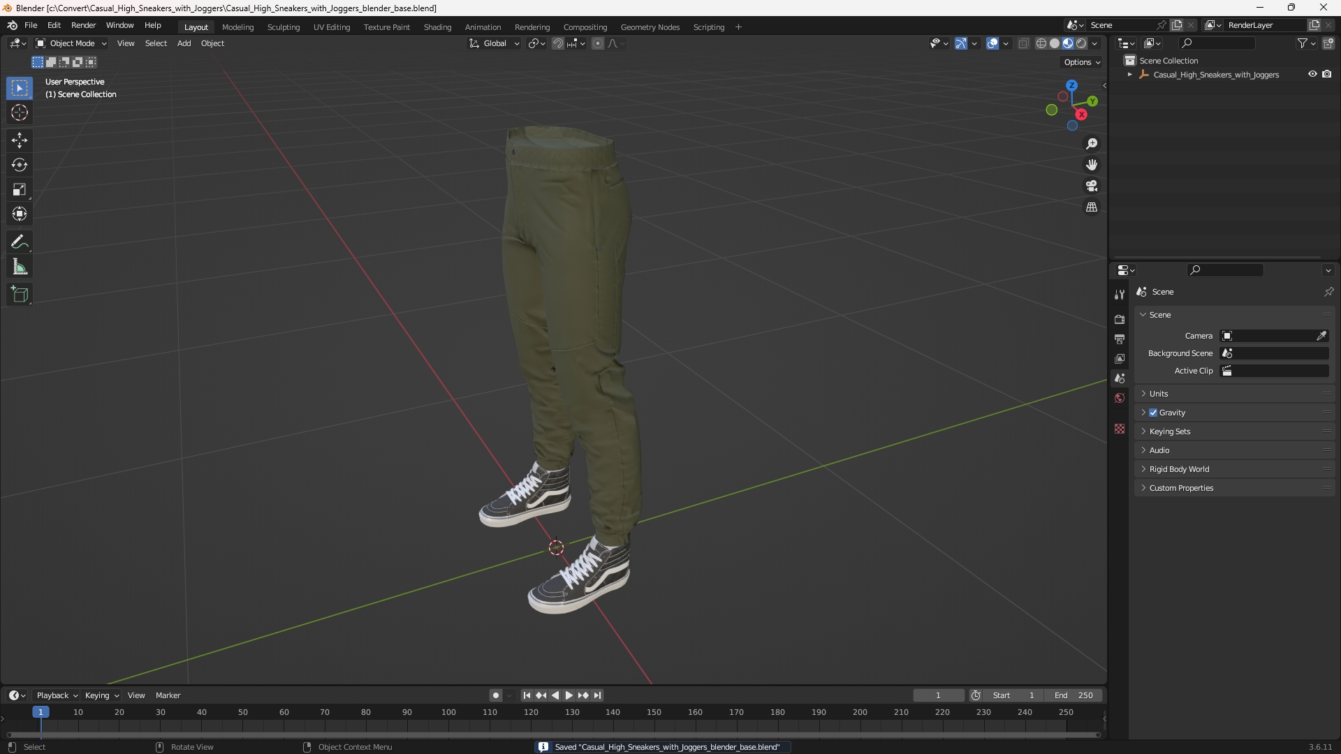 Casual High Sneakers with Joggers, view 9
