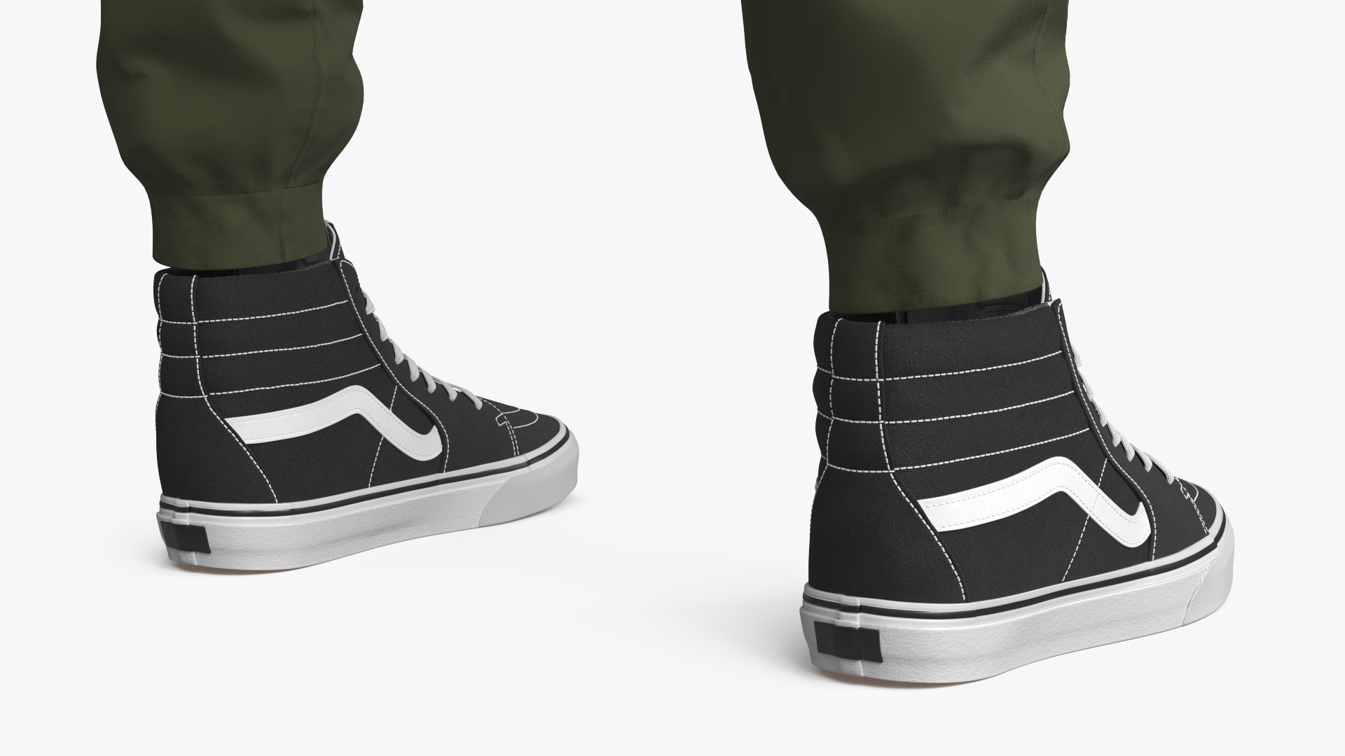 Casual High Sneakers with Joggers, view 6