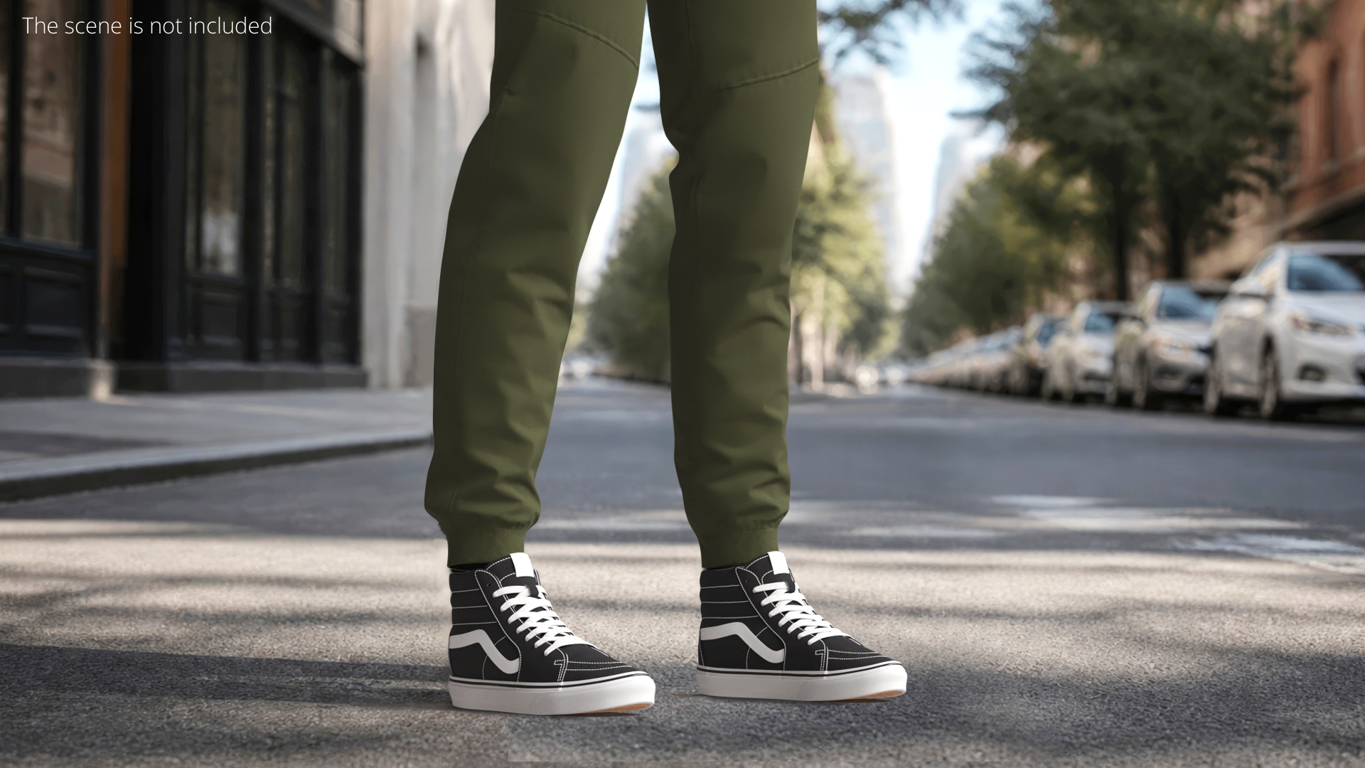 Casual High Sneakers with Joggers, view 2