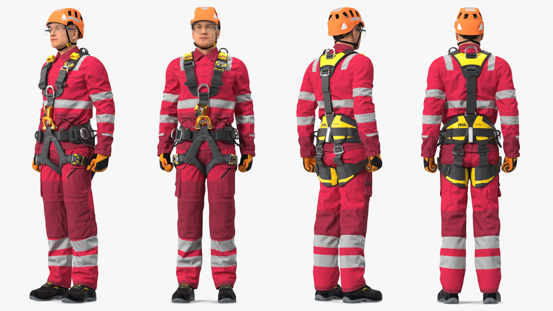 Alpinist Worker Rigged 3D