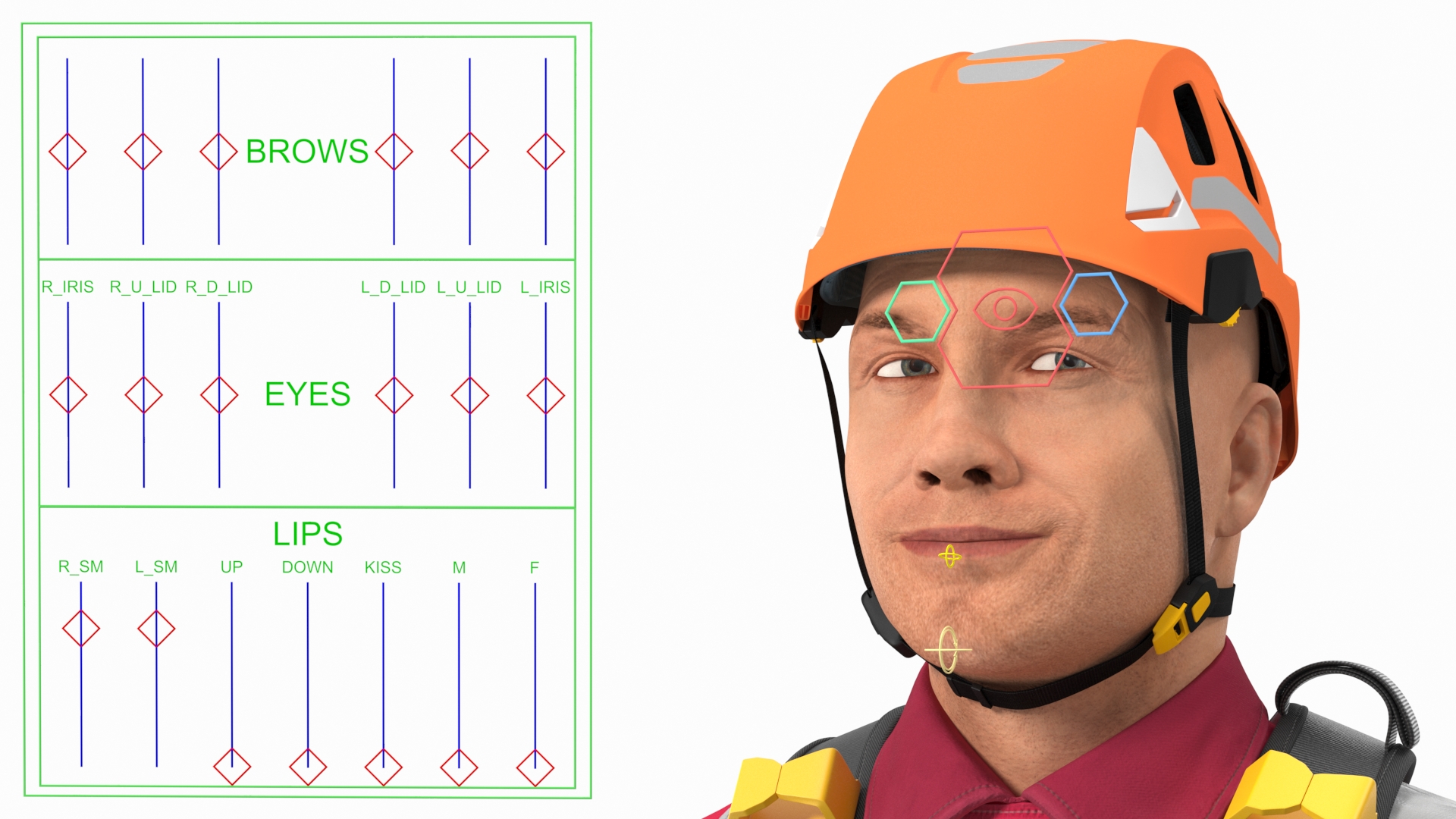 Alpinist Worker Rigged 3D