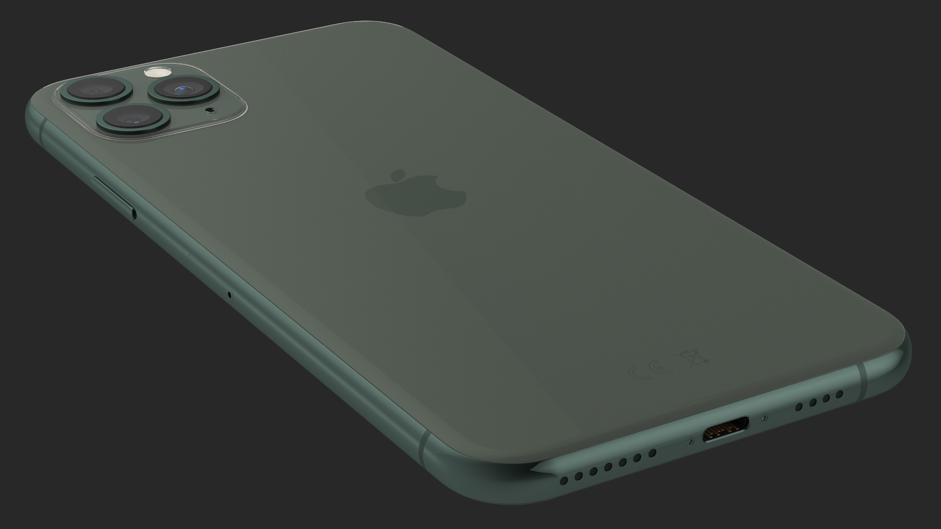 iPhone 11 Pro Max Midnight Green 3D