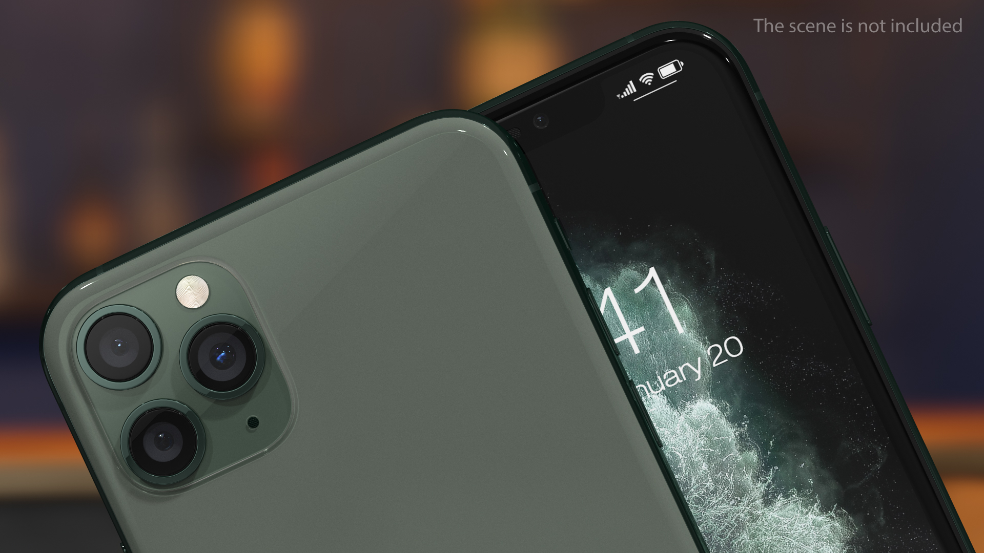 iPhone 11 Pro Max Midnight Green 3D