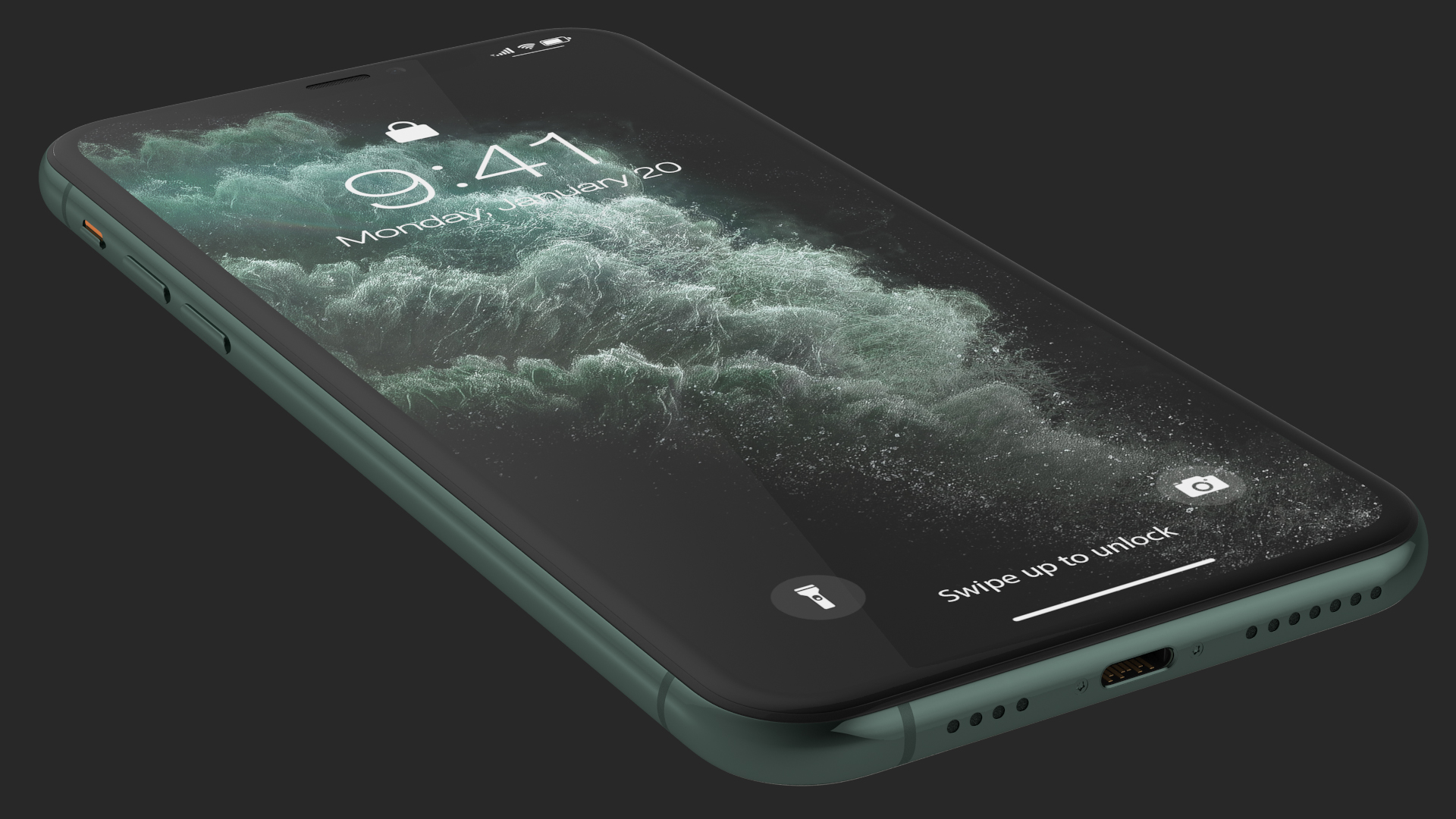 iPhone 11 Pro Max Midnight Green 3D