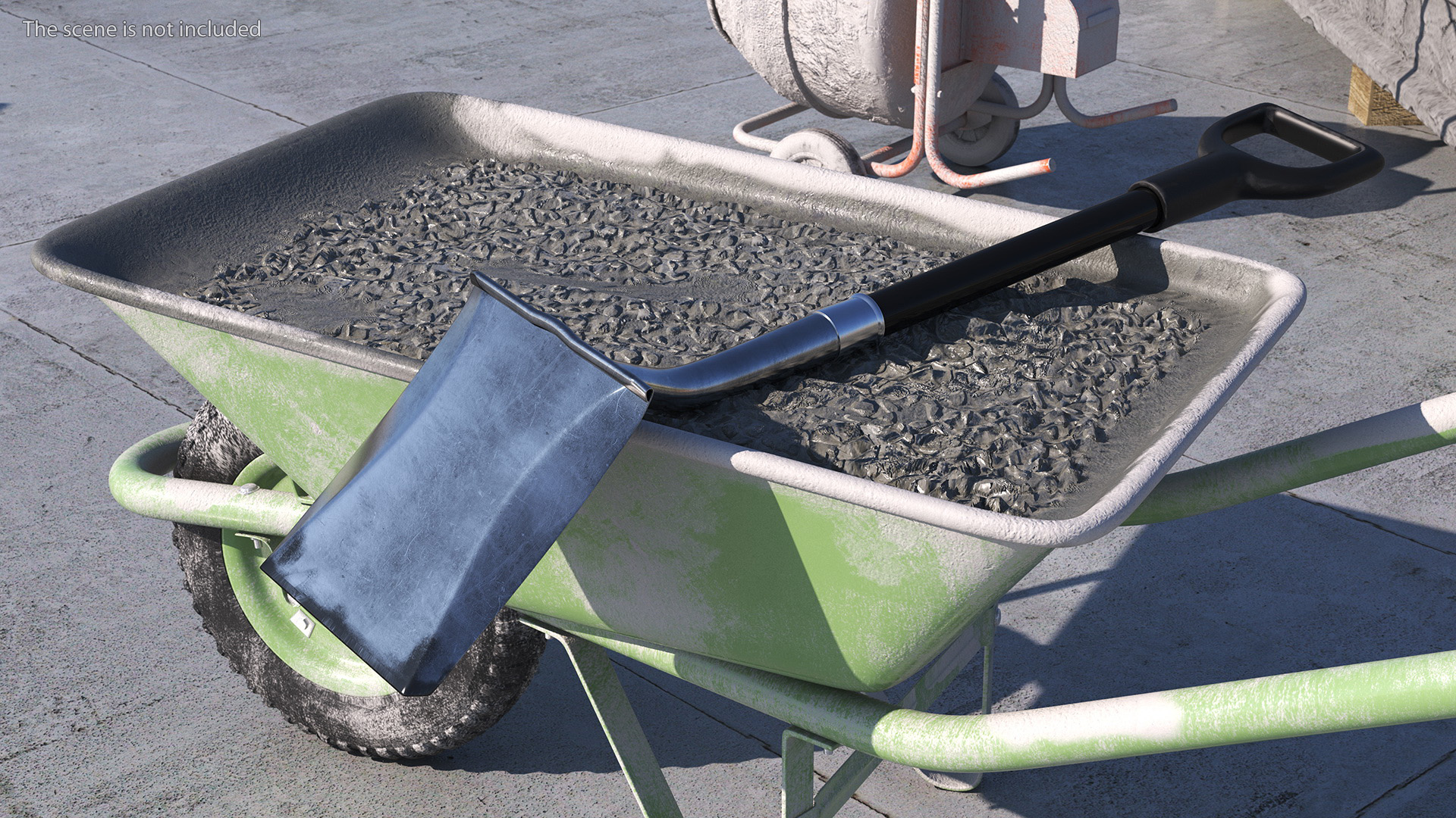 3D Square Blade Shovel Black Shaft