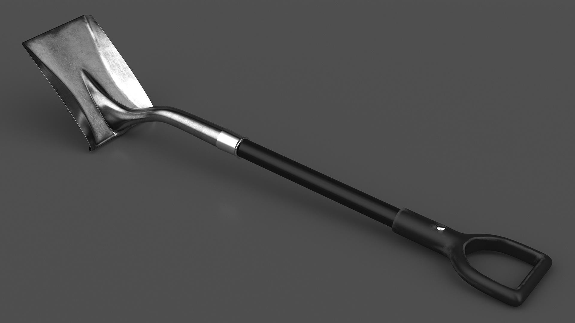 3D Square Blade Shovel Black Shaft