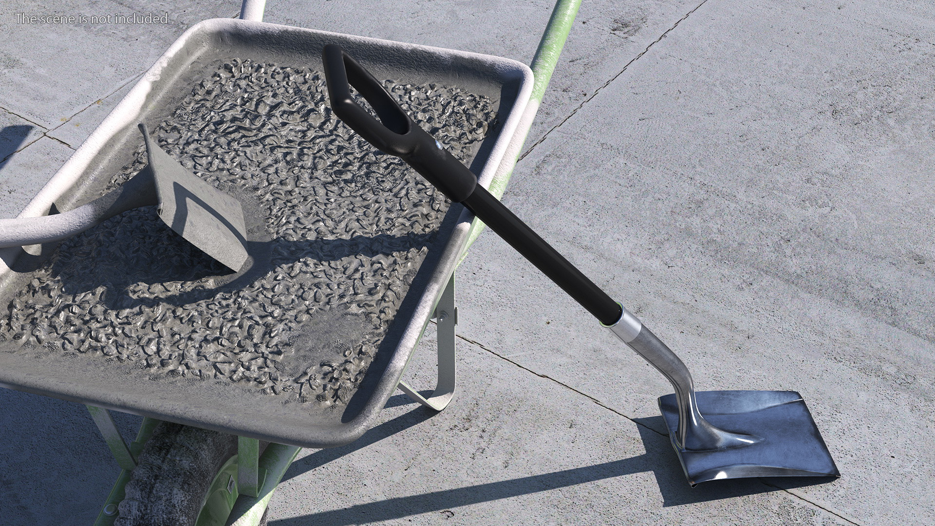 3D Square Blade Shovel Black Shaft
