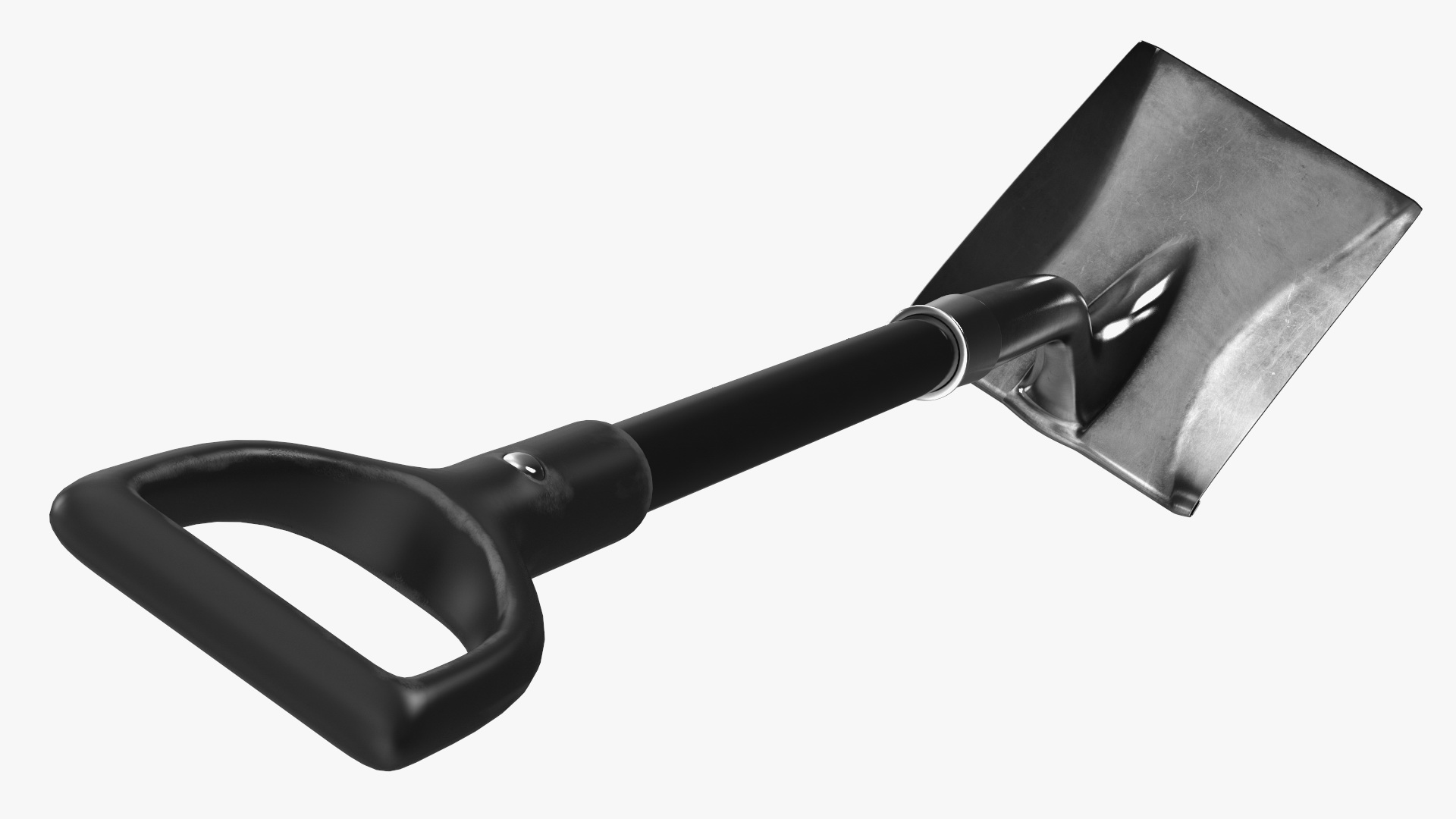 3D Square Blade Shovel Black Shaft