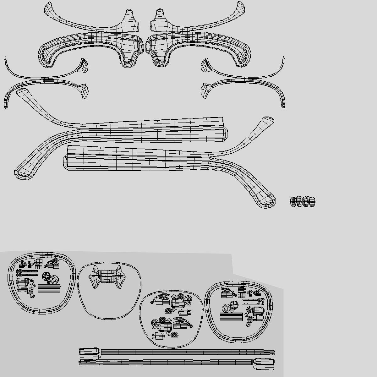 3D Classic Sunglasses model