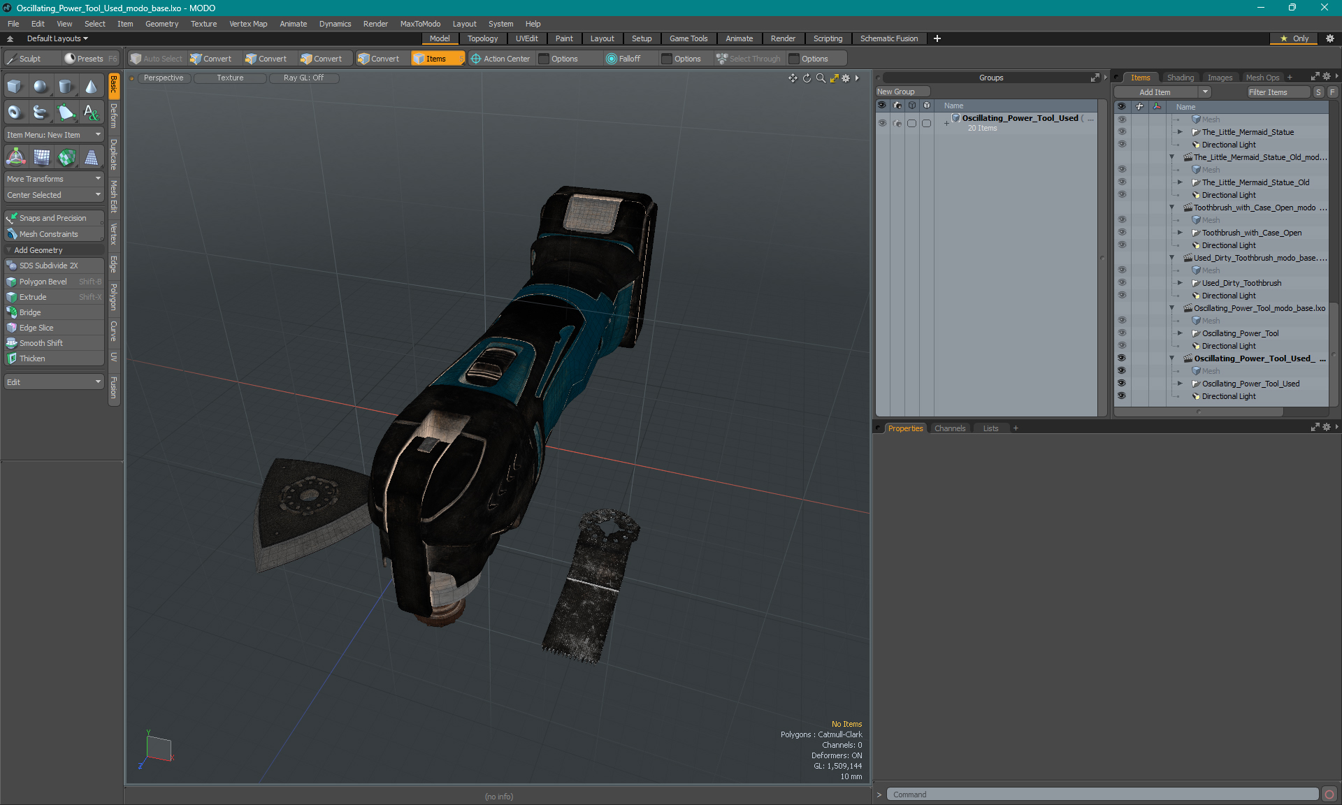 Oscillating Power Tool Used 3D