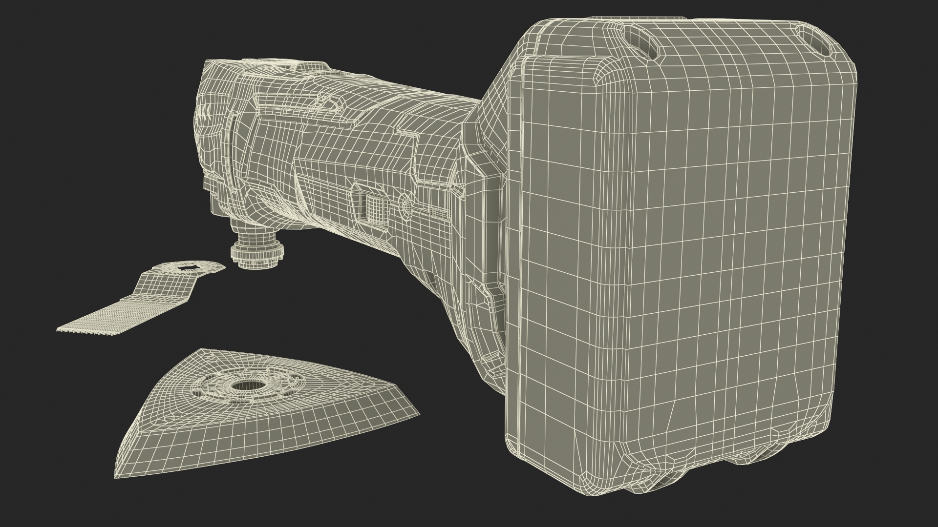 Oscillating Power Tool Used 3D