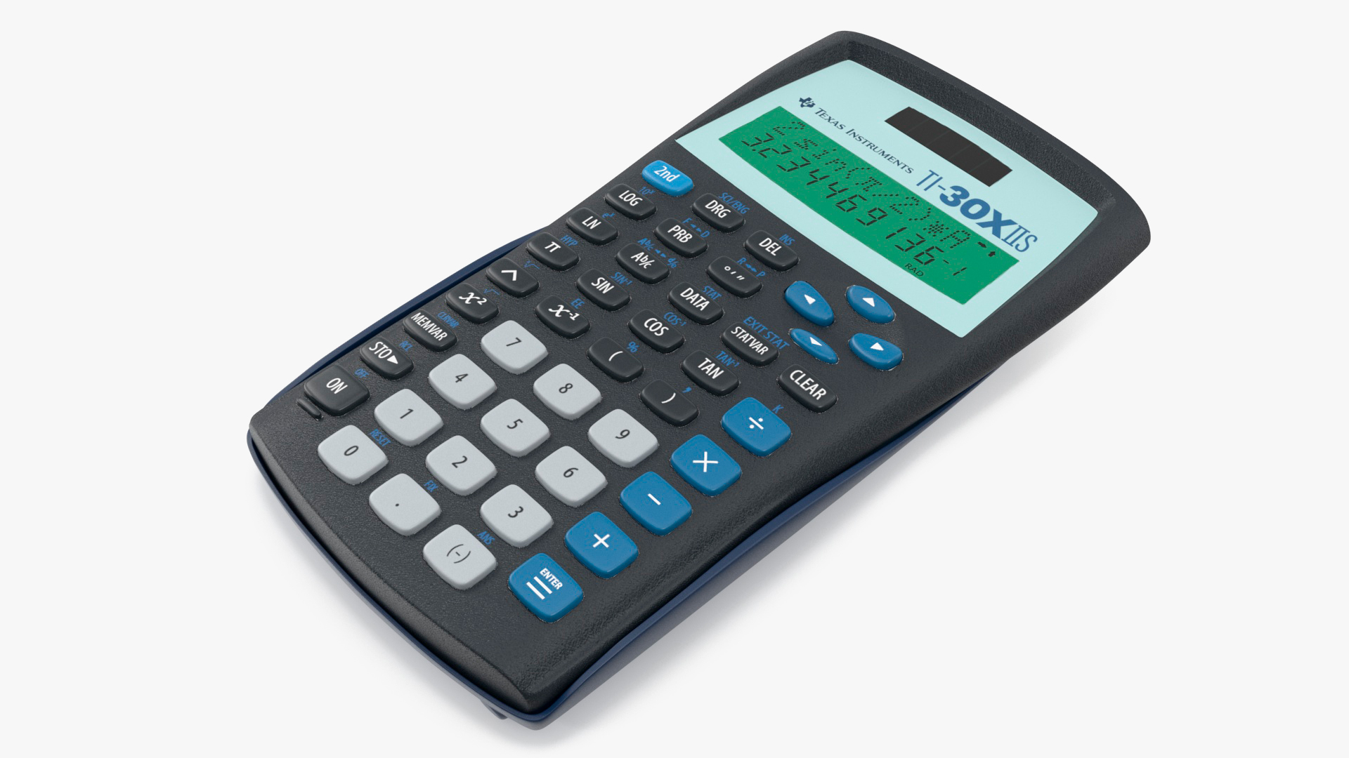 Scientific Calculator Black Switched ON 3D model