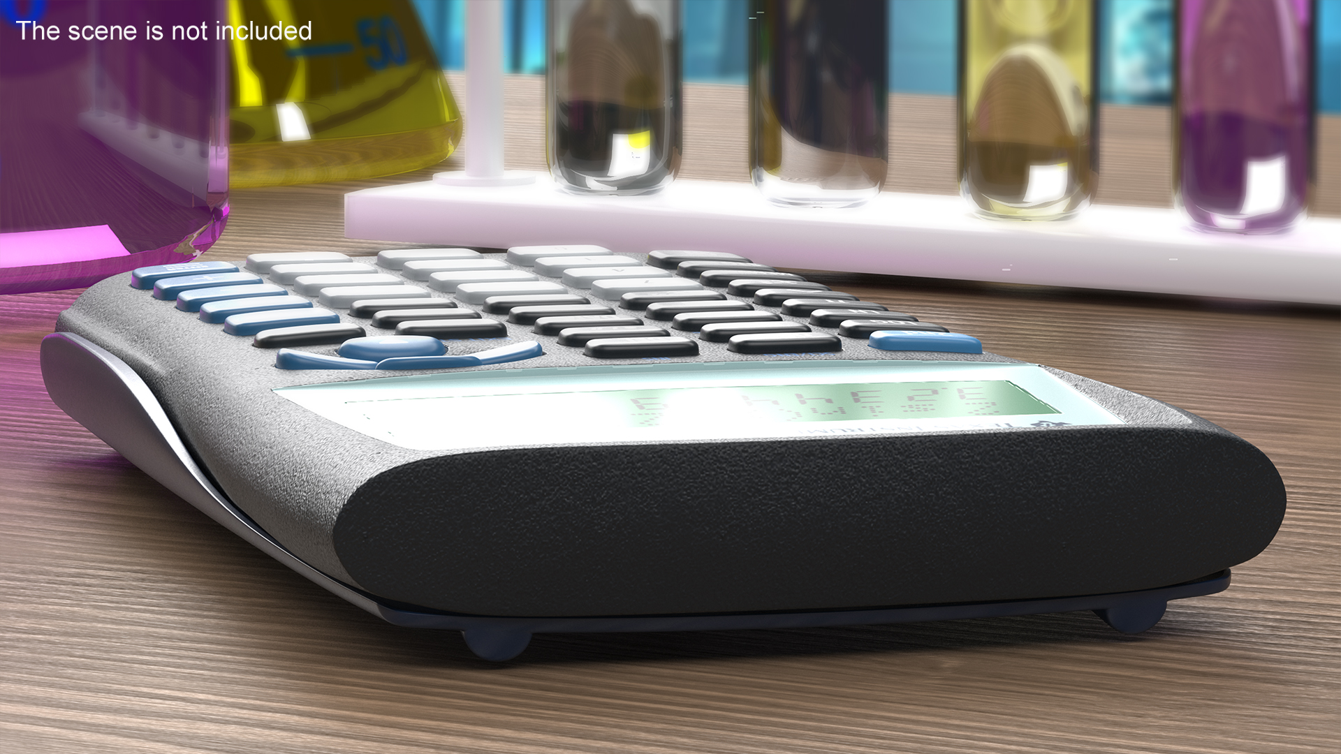 Scientific Calculator Black Switched ON 3D model