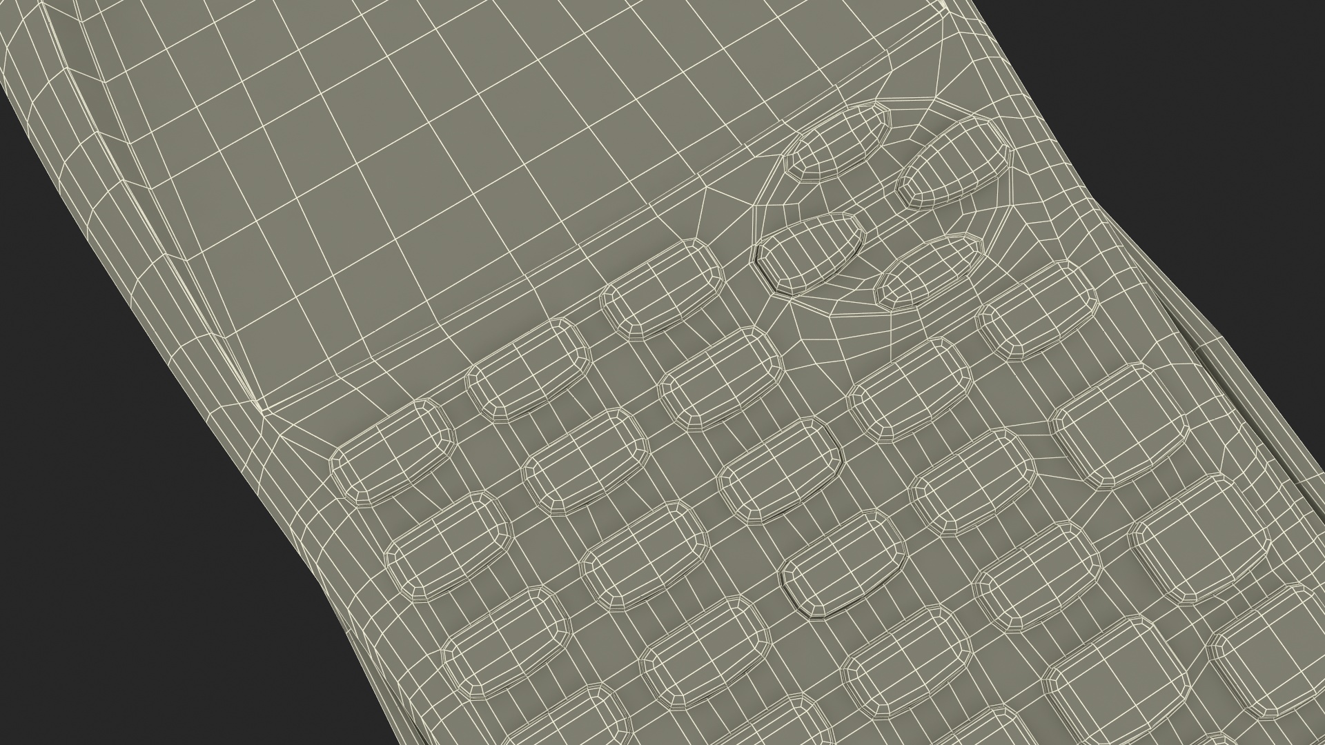 Scientific Calculator Black Switched ON 3D model