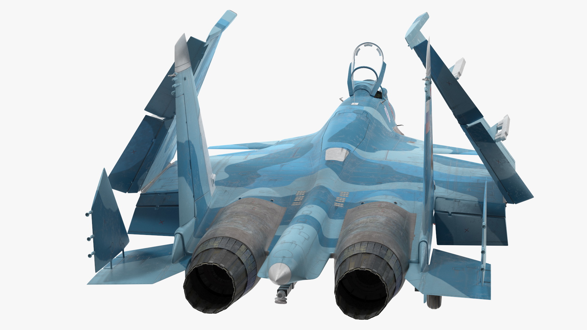 3D SU 33 Folded Wings model