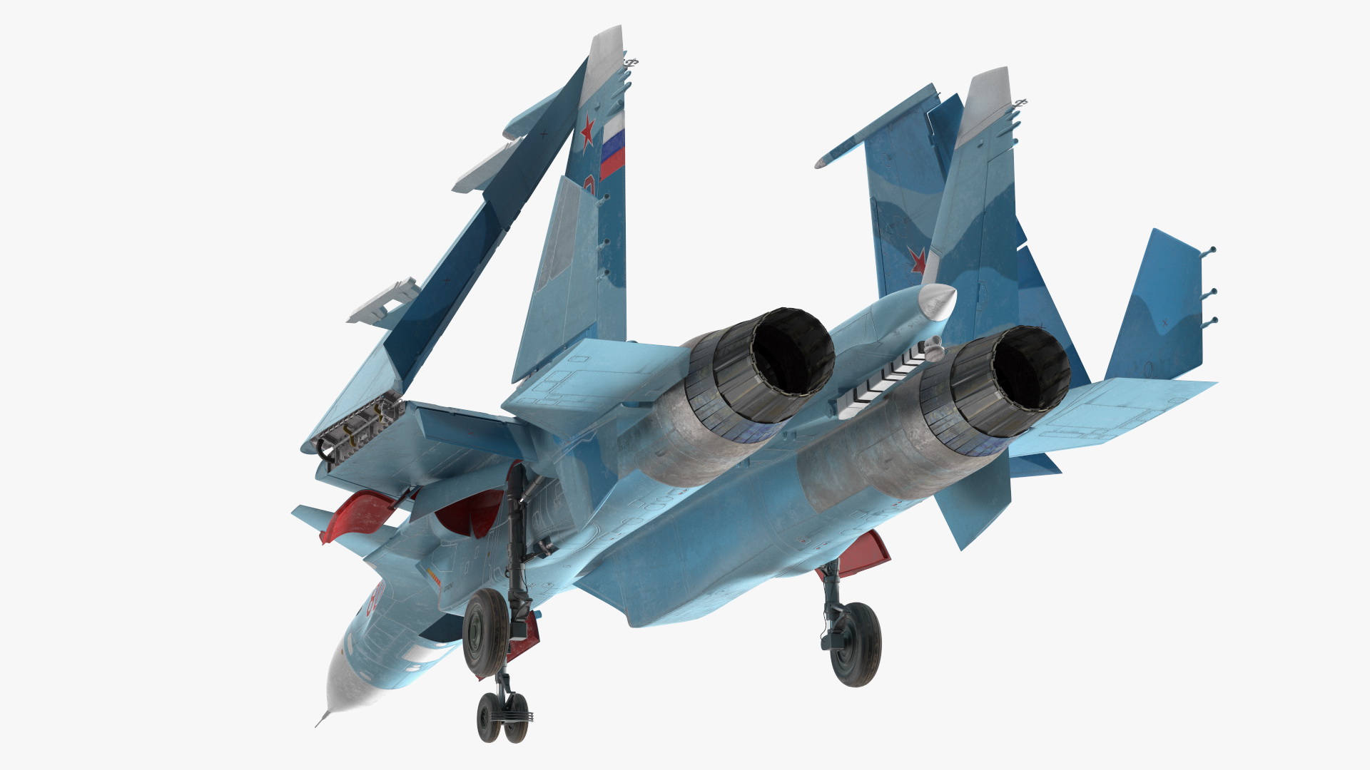 3D SU 33 Folded Wings model