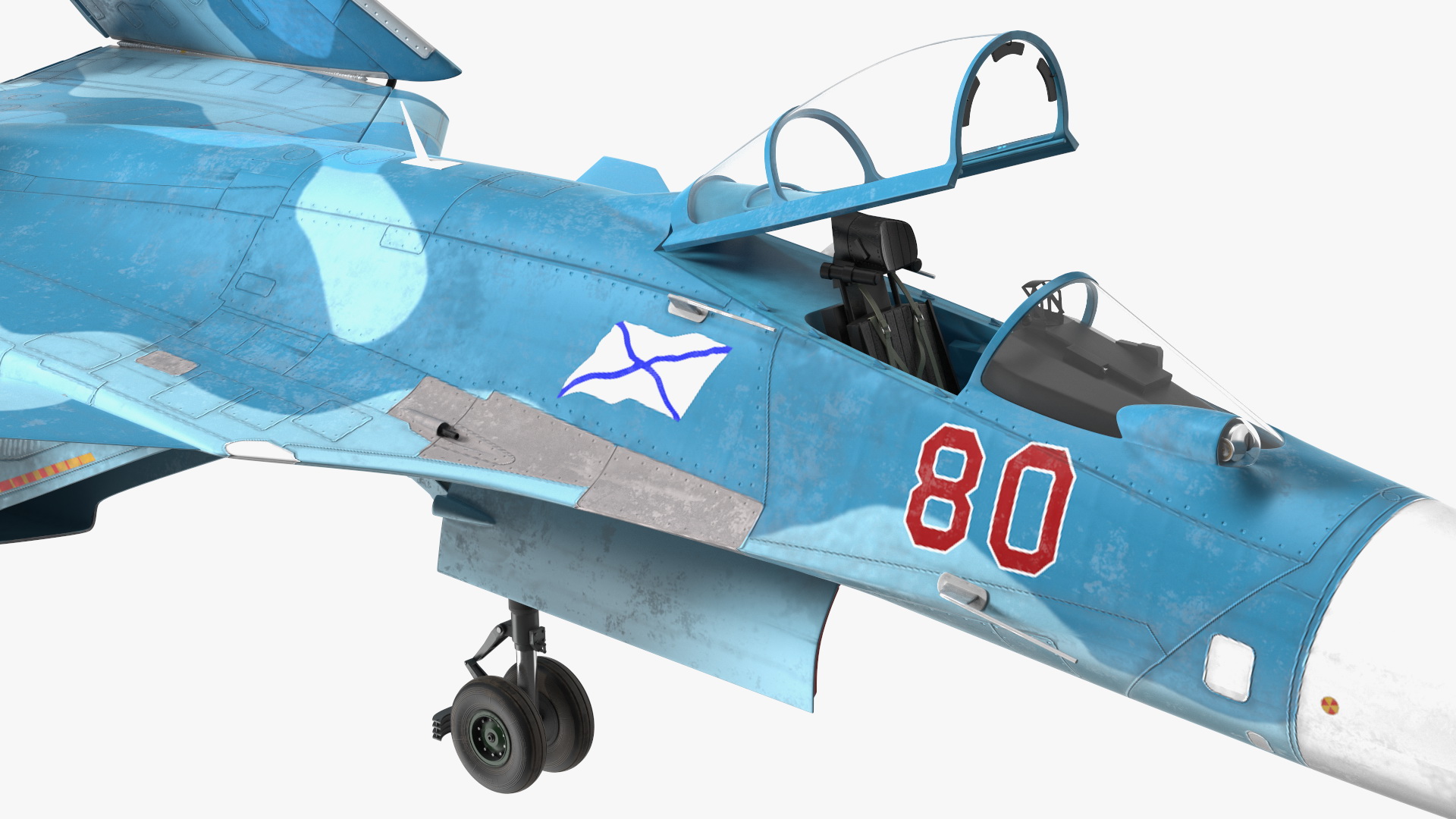 3D SU 33 Folded Wings model
