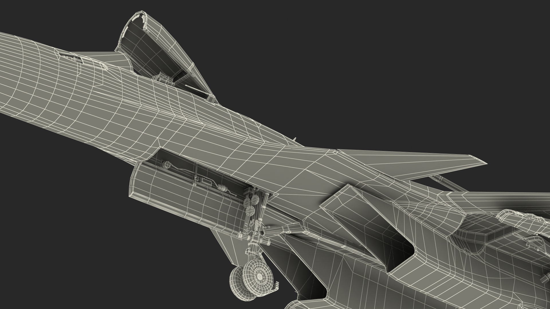 3D SU 33 Folded Wings model