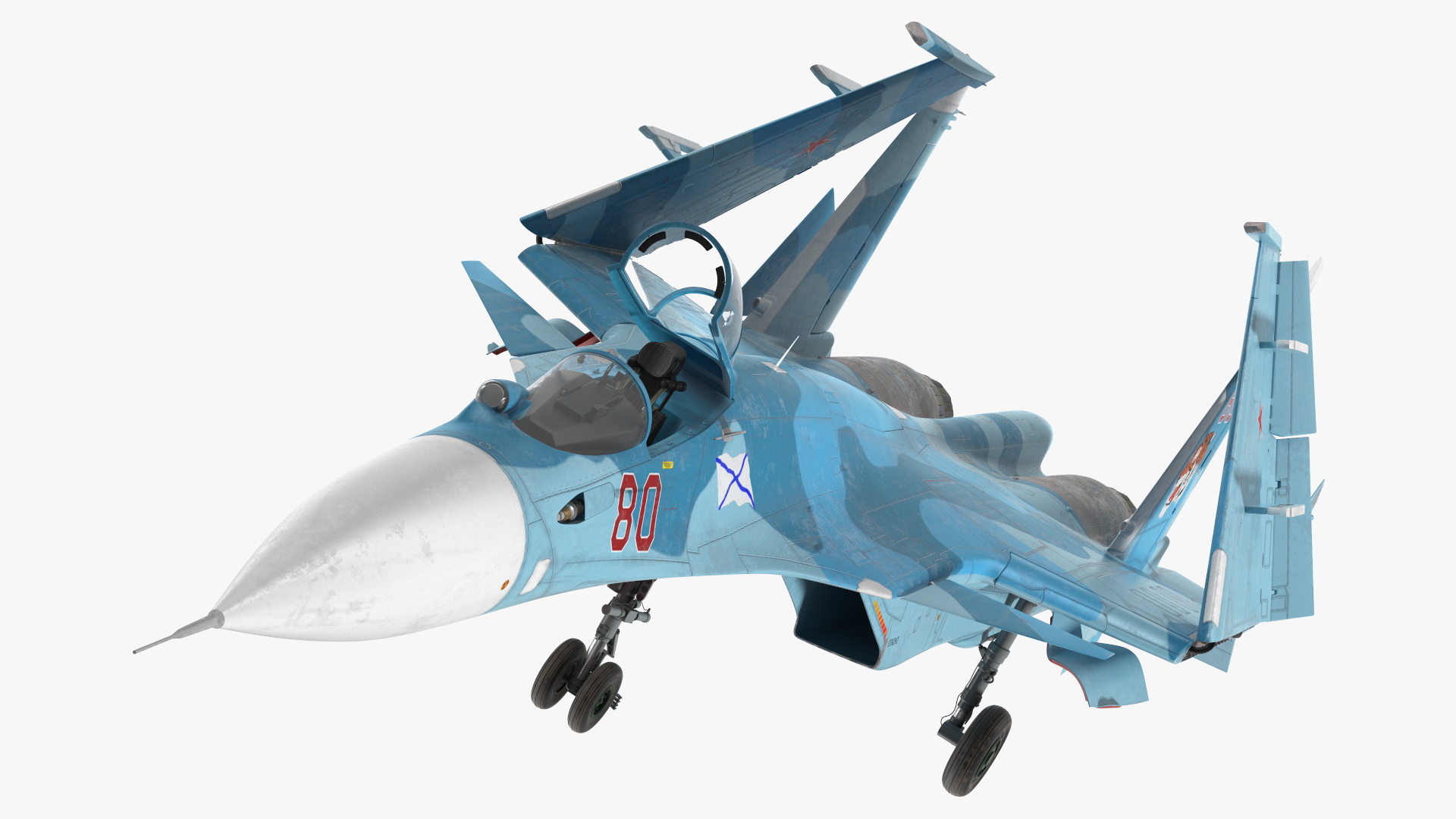 3D SU 33 Folded Wings model