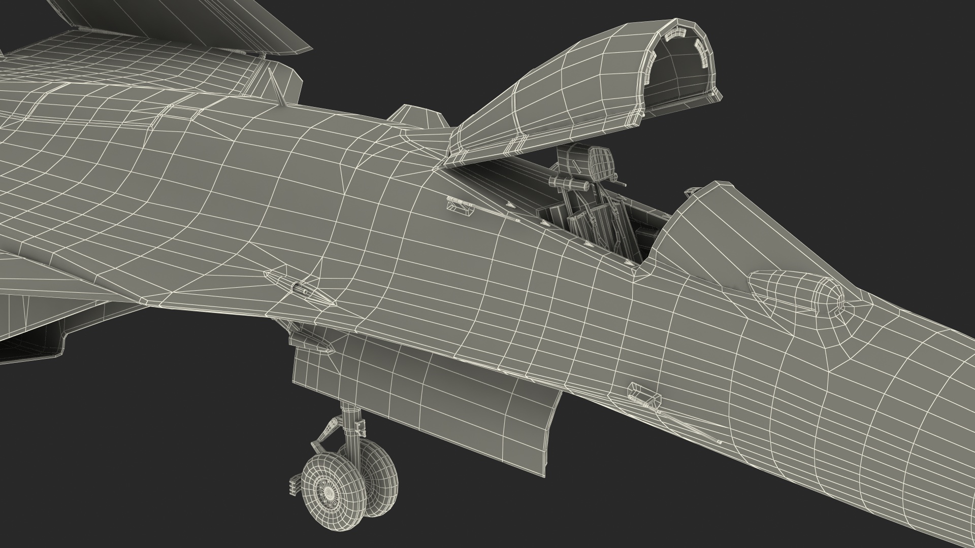 3D SU 33 Folded Wings model
