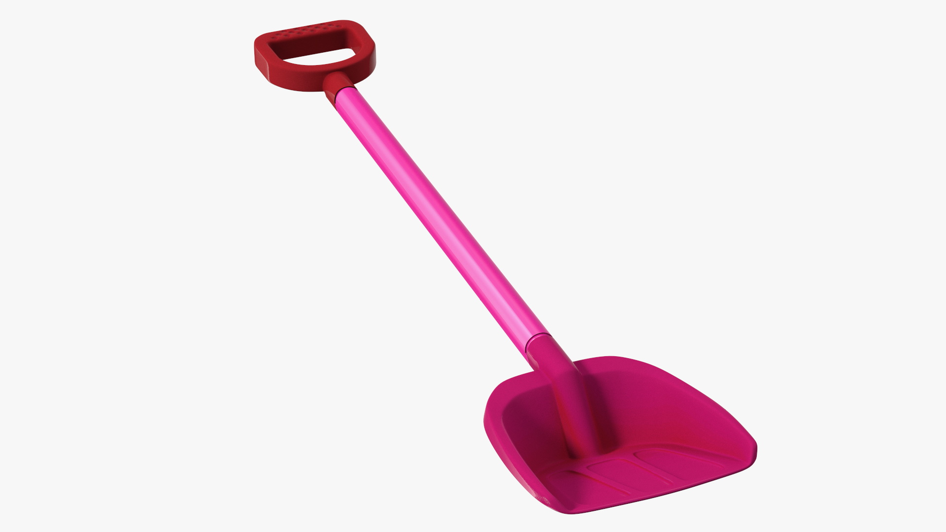 Plastic Beach Spade Pink 3D model