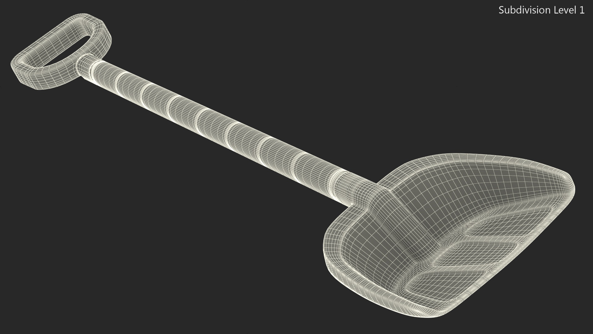 Plastic Beach Spade Pink 3D model