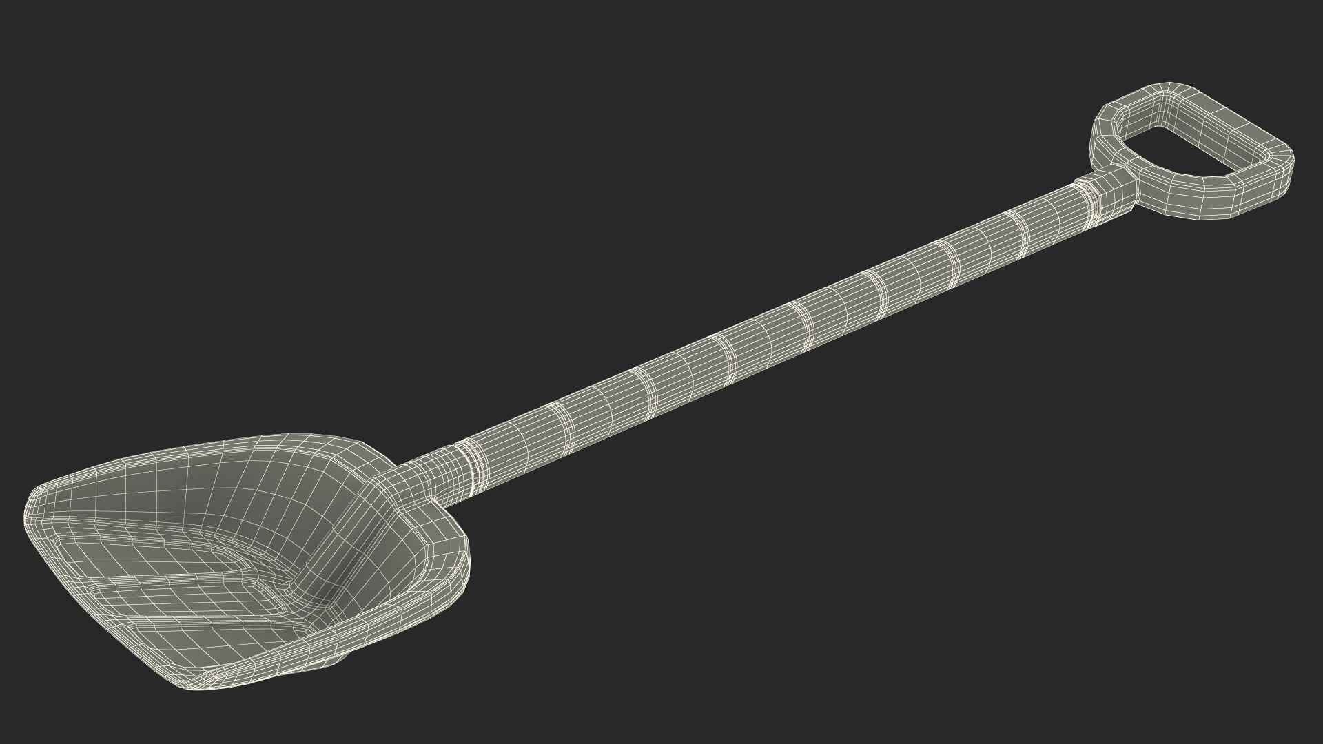 Plastic Beach Spade Pink 3D model
