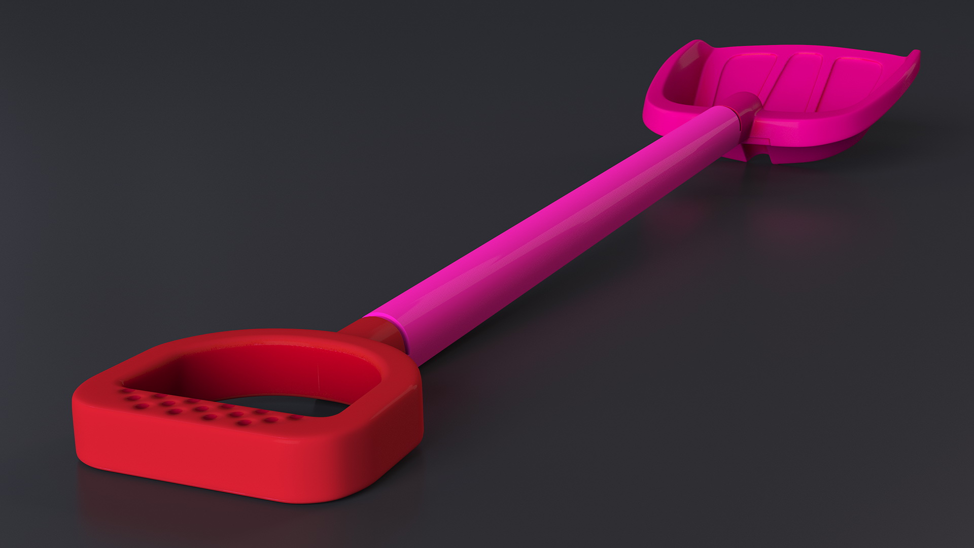 Plastic Beach Spade Pink 3D model
