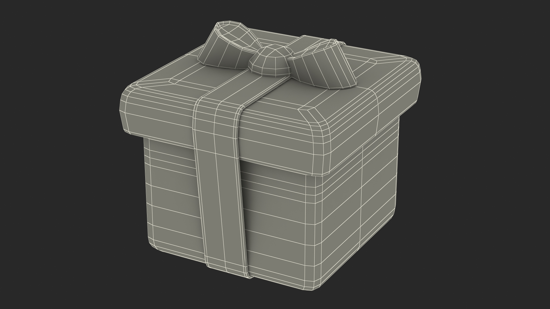 3D Wrapped Gift Emoji model