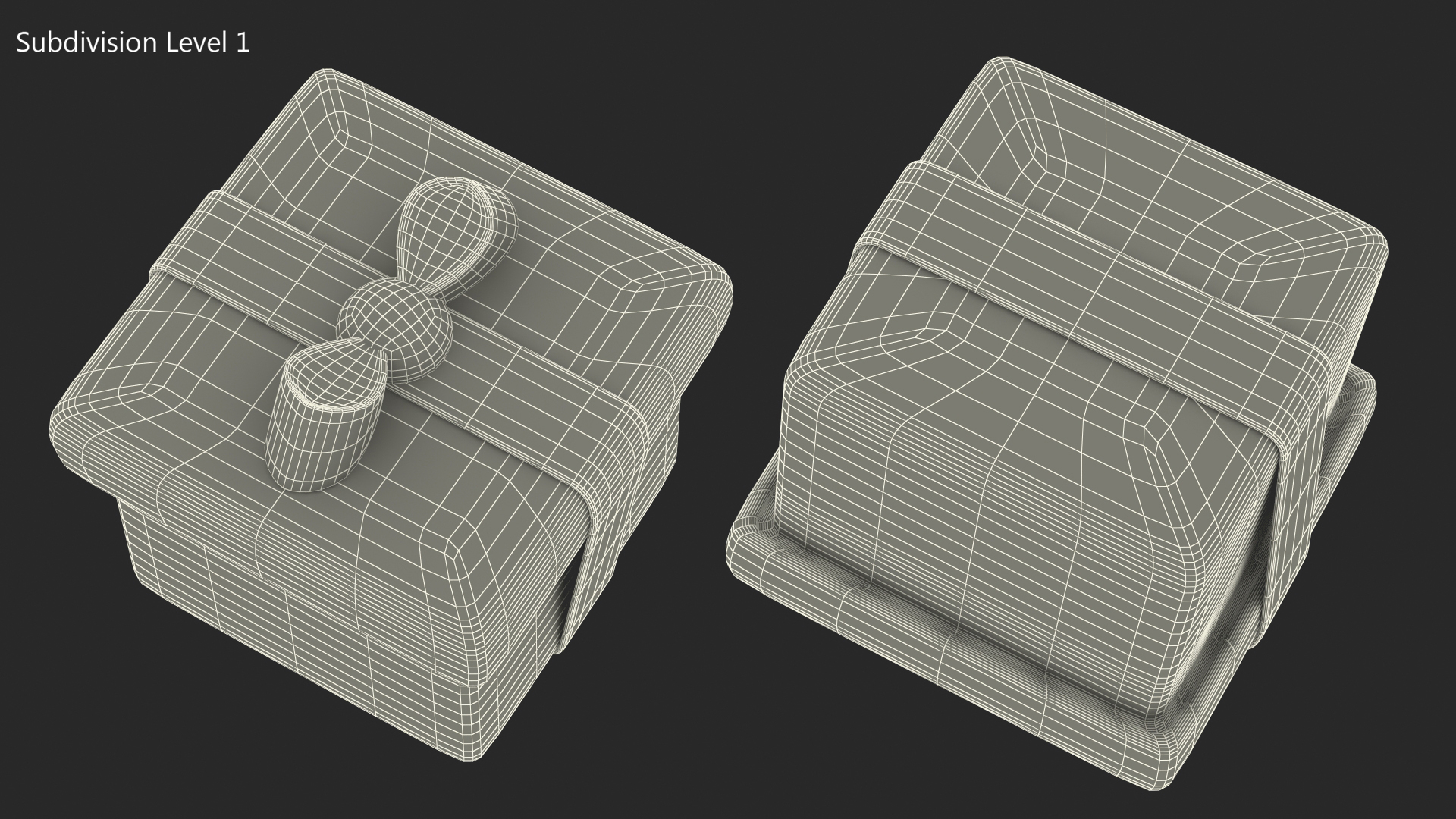3D Wrapped Gift Emoji model