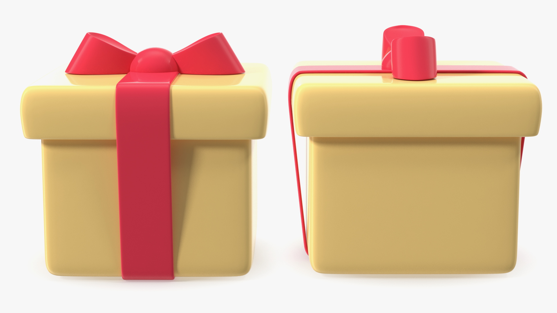 3D Wrapped Gift Emoji model