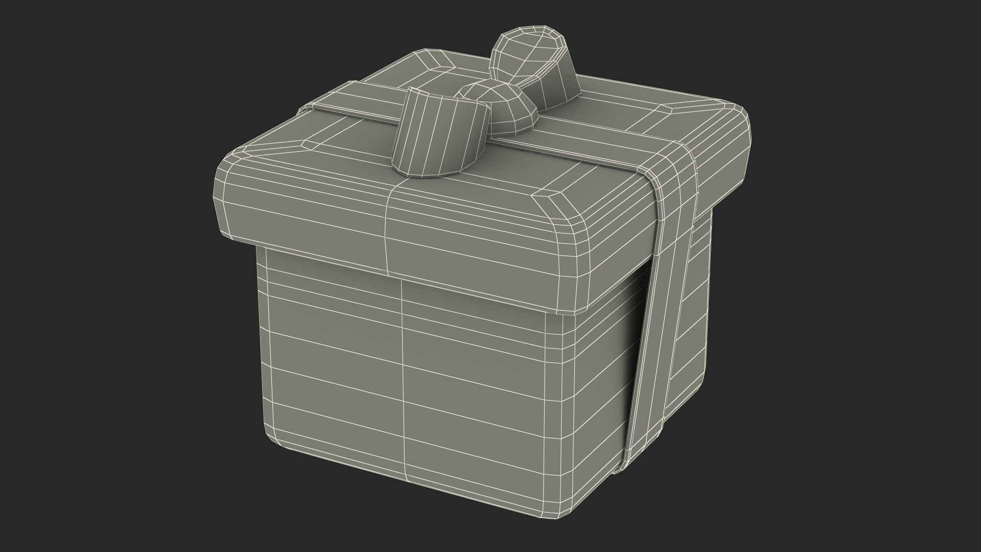 3D Wrapped Gift Emoji model