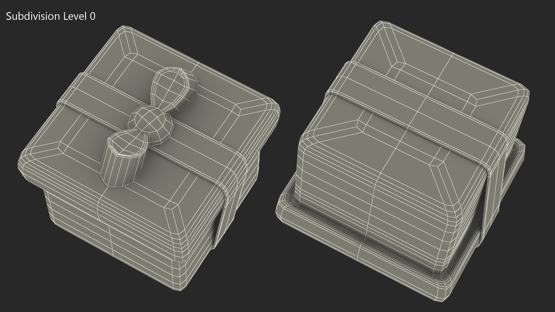 3D Wrapped Gift Emoji model