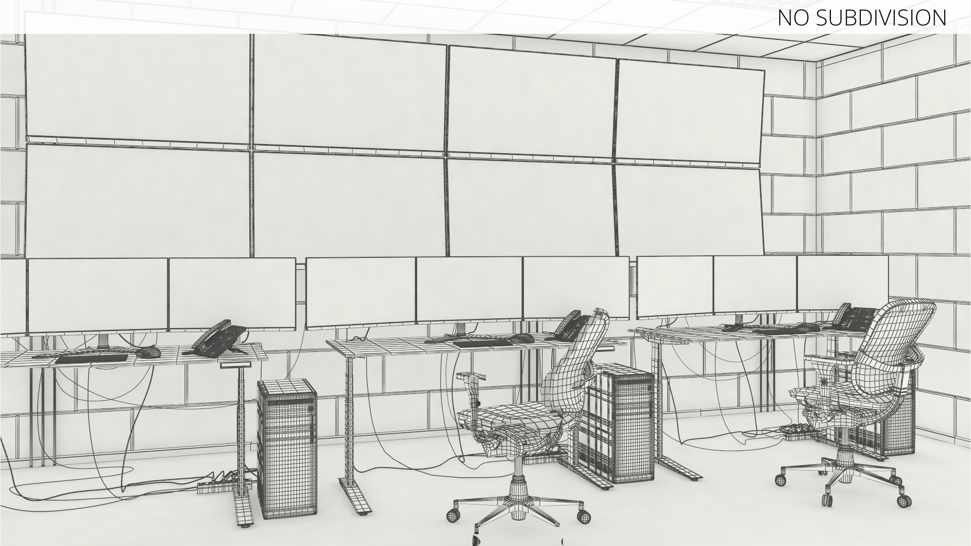 Security Control Room Interior Fur - view 6