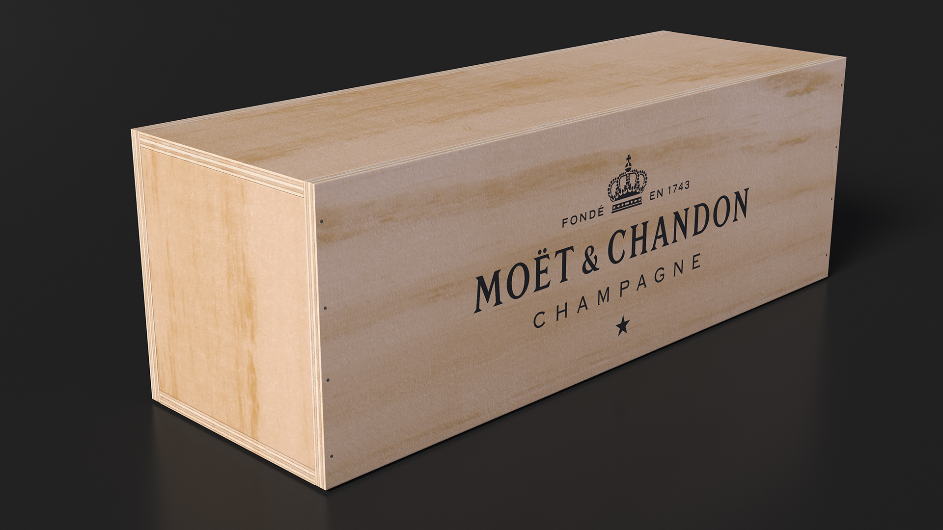 Set Champagne Moet and Chandon Brut Imperial 3D model