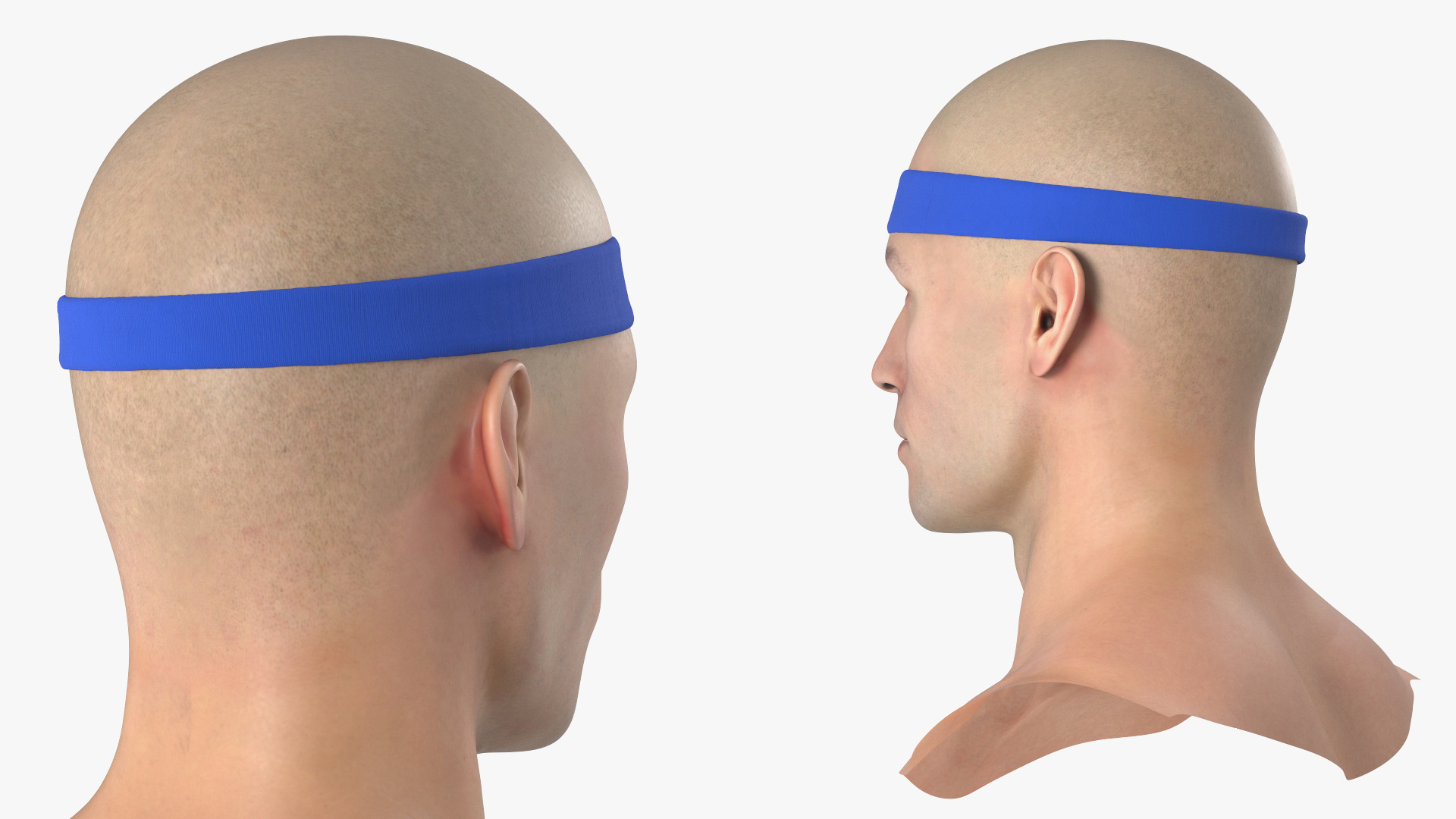 Training Sweat Band on Male Head - view 7