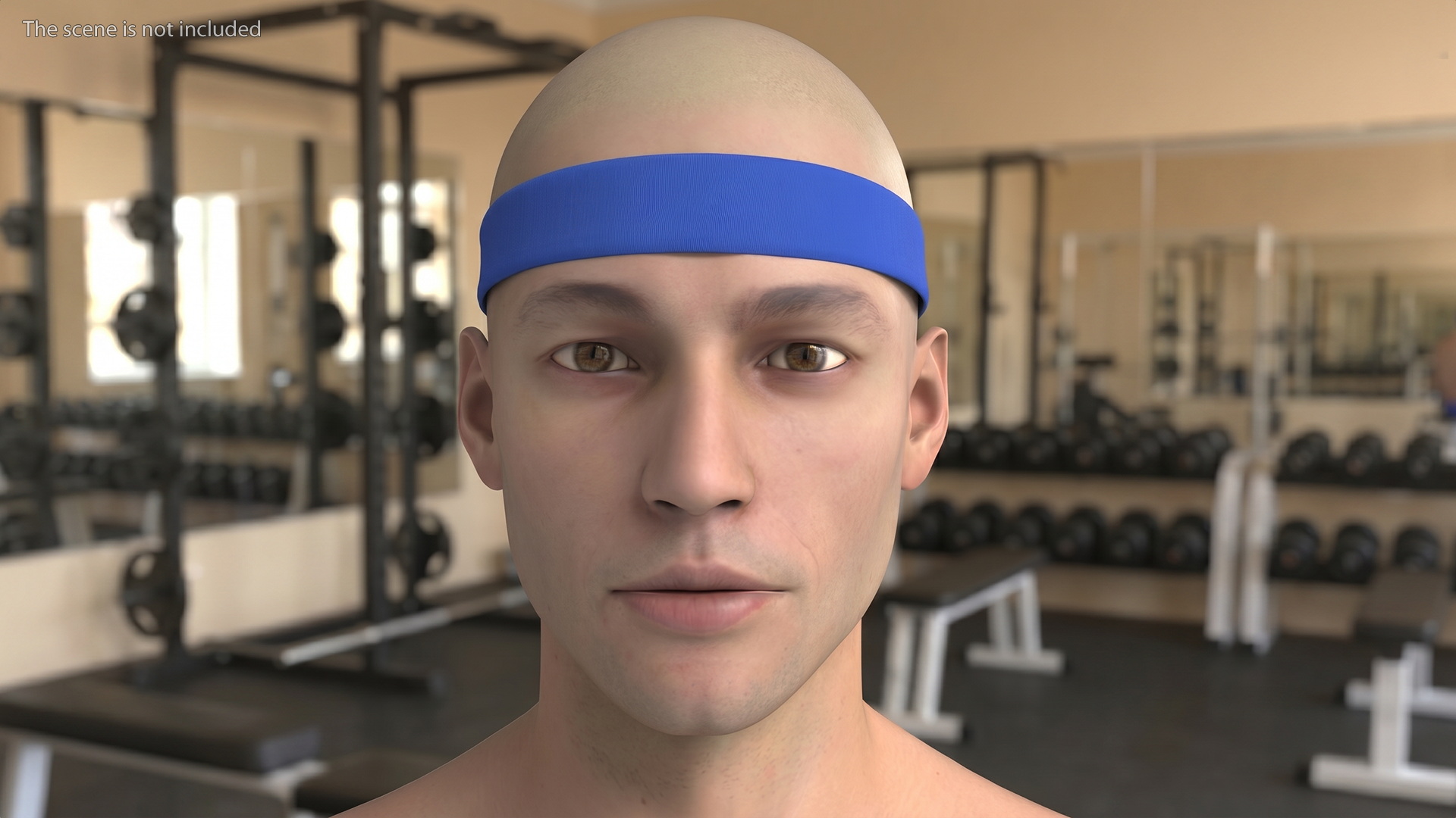 Training Sweat Band on Male Head - view 2