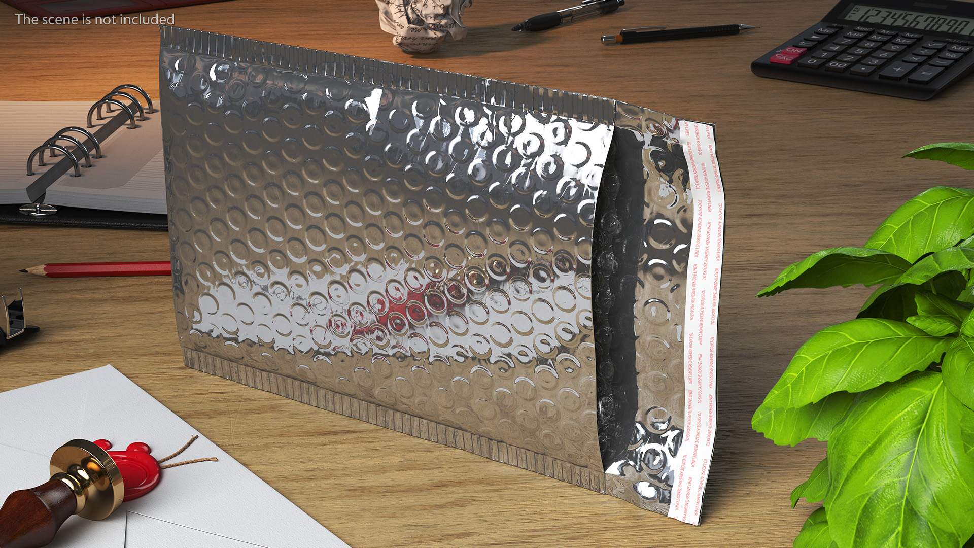 3D Foil Bubble Mailer Open model