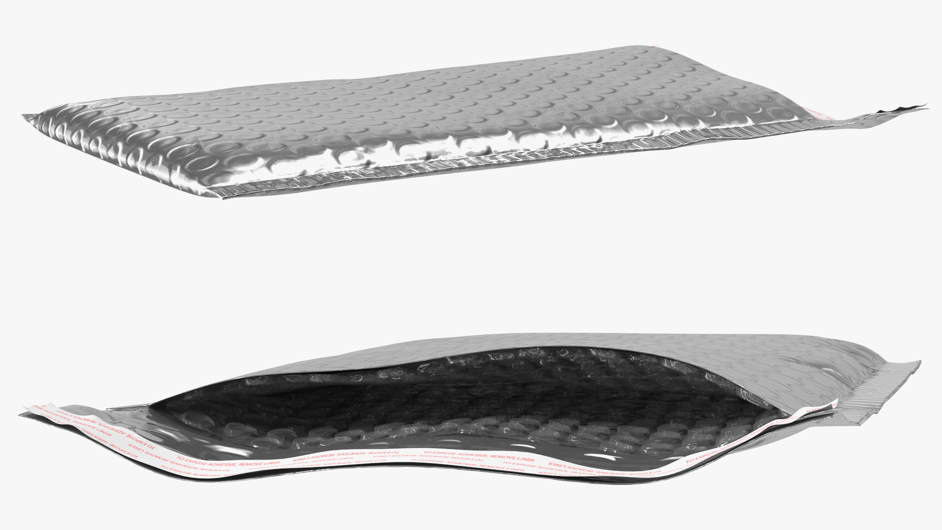 3D Foil Bubble Mailer Open model