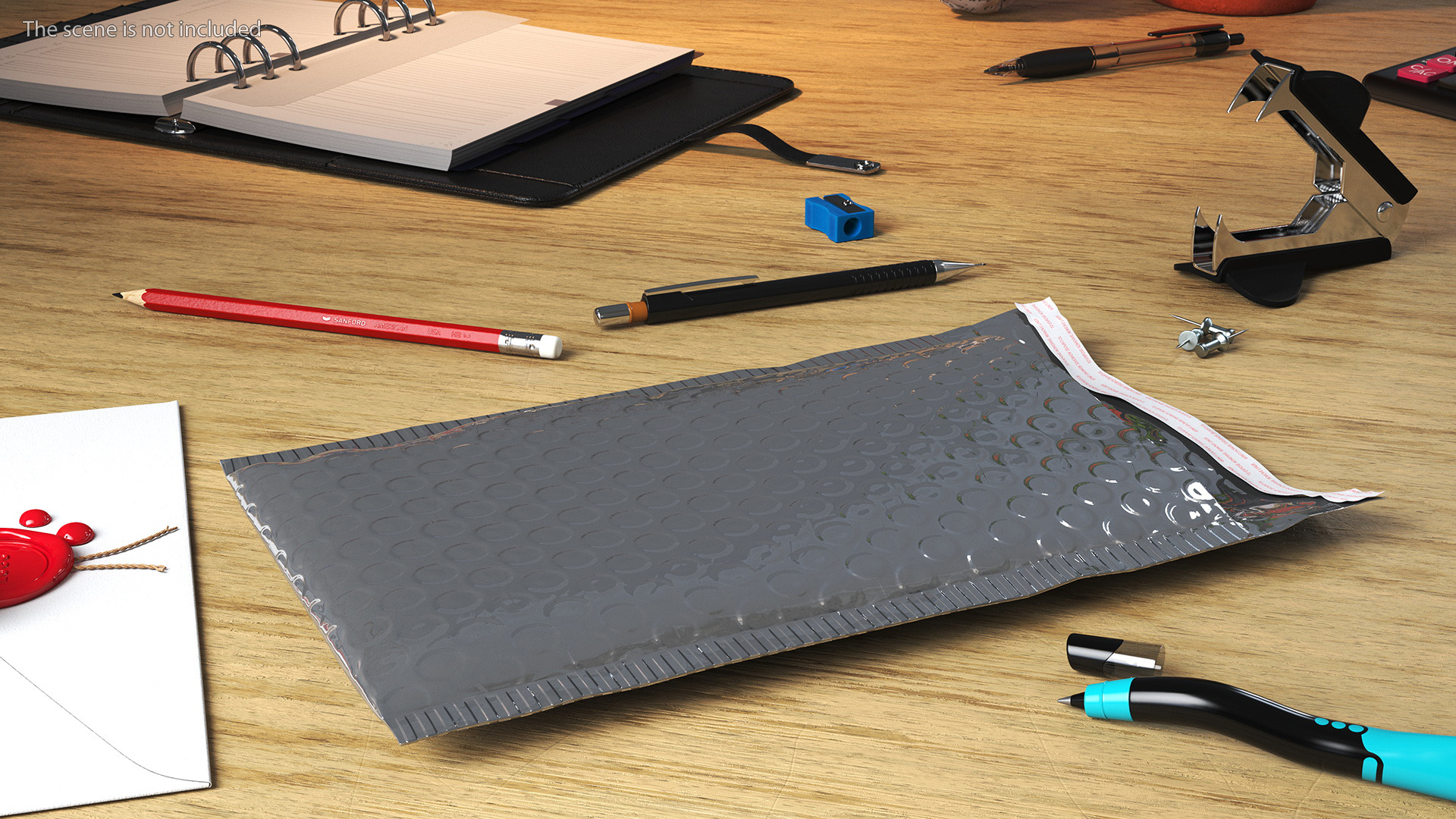 3D Foil Bubble Mailer Open model