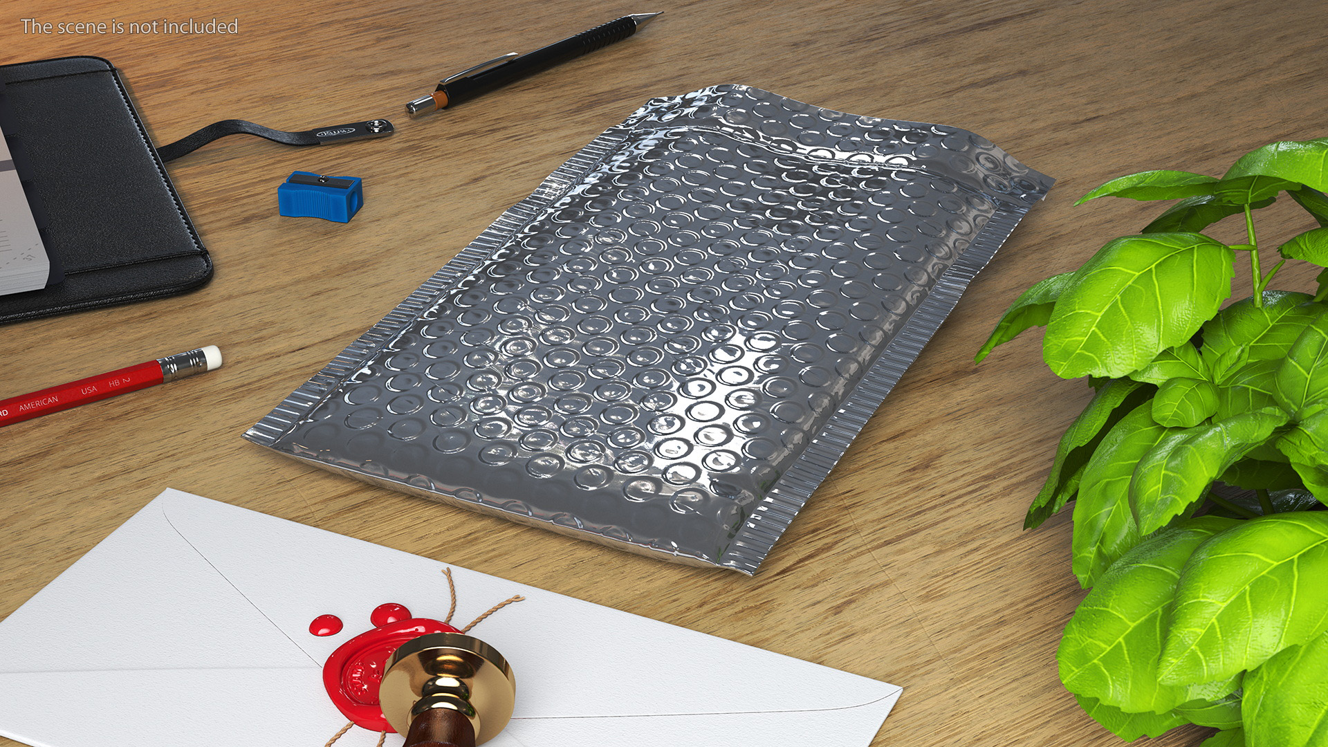 3D Foil Bubble Mailer Open model