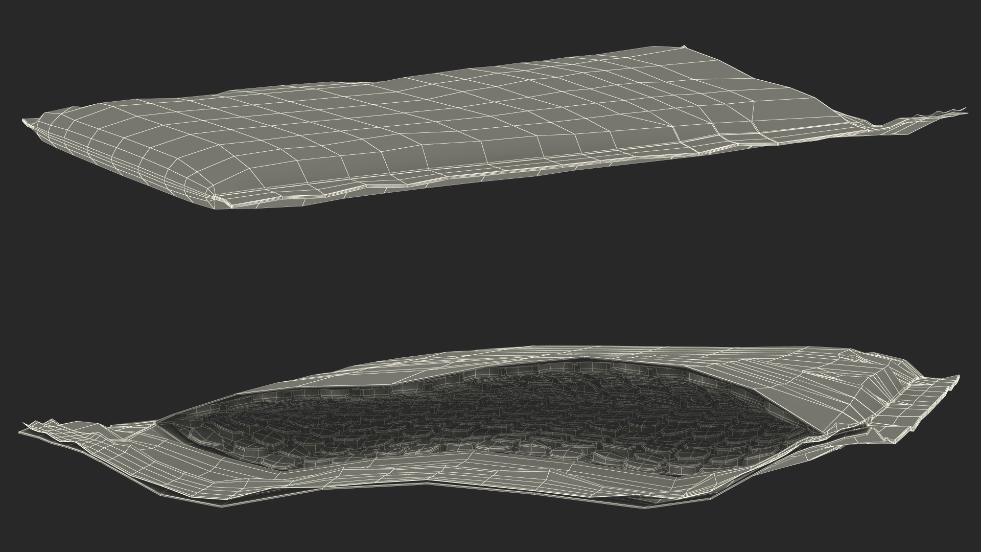 3D Foil Bubble Mailer Open model