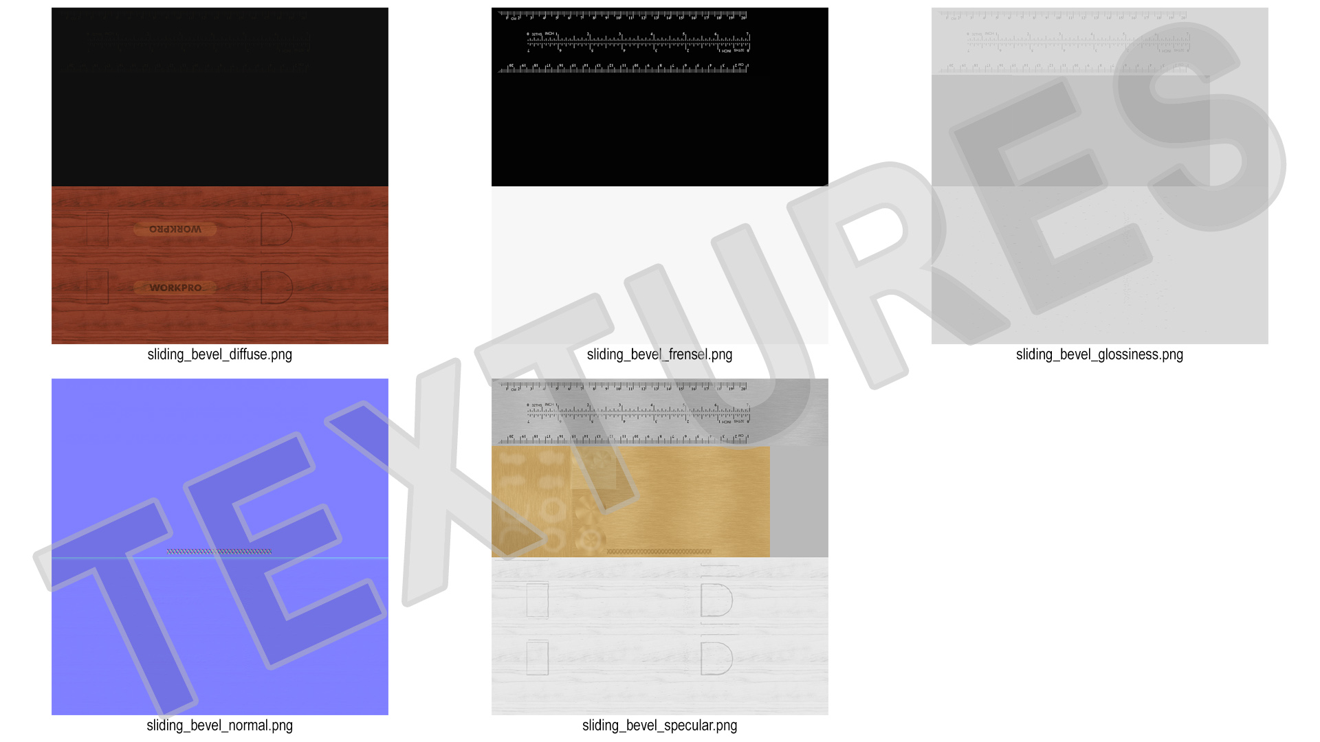3D Workpro Steel Blade Sliding Bevel model