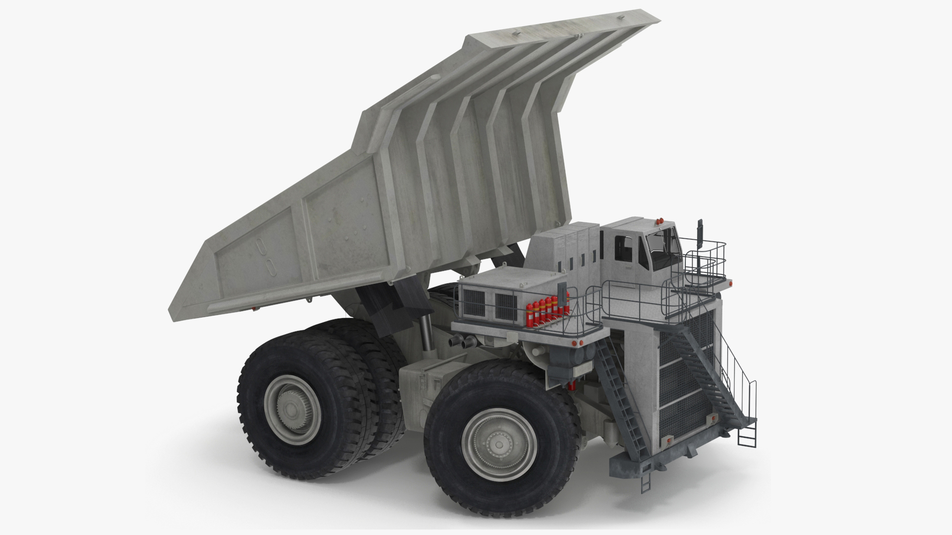 Heavy Duty Mining Dump Truck Rigged for Cinema 4D 3D model