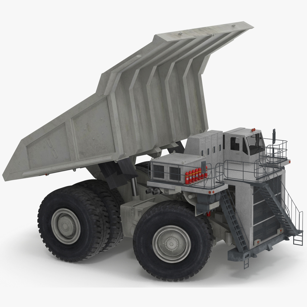 Heavy Duty Mining Dump Truck Rigged for Cinema 4D 3D model