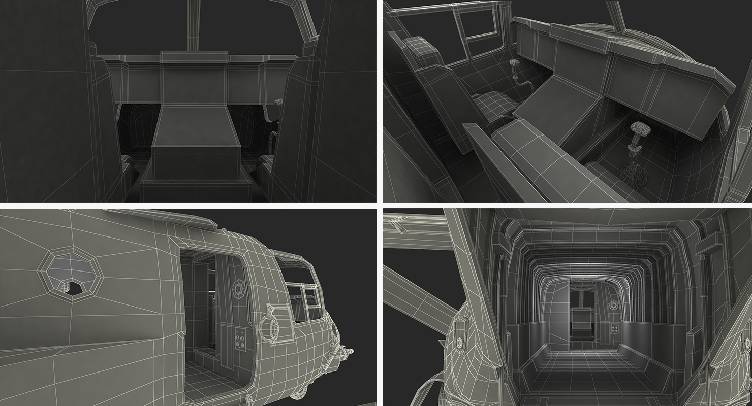 V 22 Osprey Transport Aircraft Rigged 3D